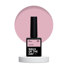 NAILSOFTHEDAY Cover base NEW 09 - półprzezroczysta nude baza , 10 ml